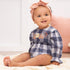 buffalo-check-baby-girl-cotton-bodysuit-with-embroidery- at Sophia's Style-2